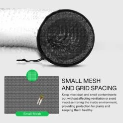 8" Grow Tent Duct Filter Vent Cover W/ Elastic Band And Fixed Buckle, 2 Pcs -Grow Tech Shop 1b237b1a787f40972985f33508a9e2bd