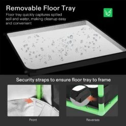 Floor Tray For 8*4 VIVOSUN Tent, 1 Pc 11 Floor Tray For 8*4 VIVOSUN Tent, 1 Pc -Grow Tech Shop 3325fce1f80445f9a60a03aa560ca13c 2