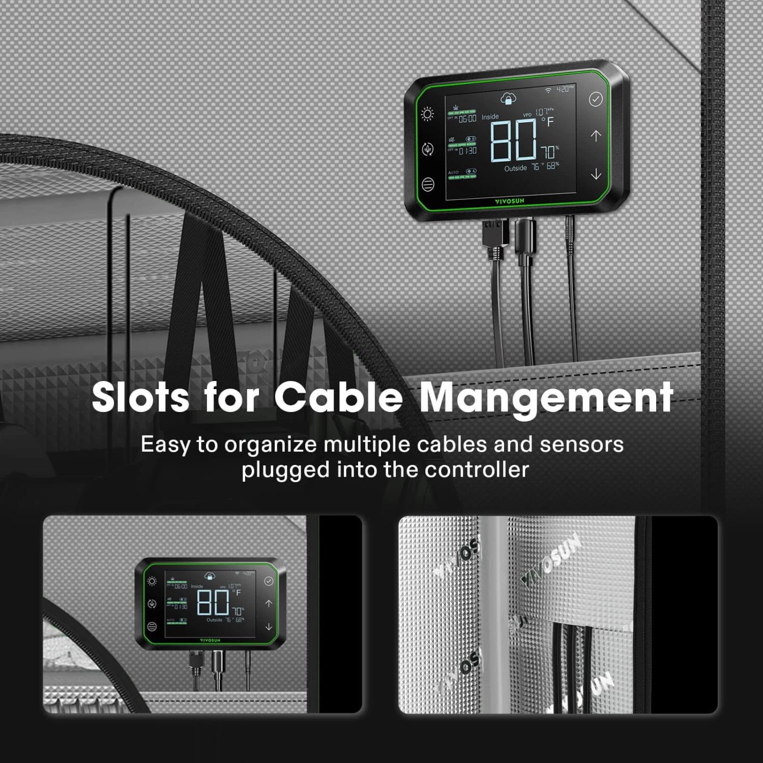 G448 Upgraded 4x4 Mylar Grow Tent With 22mm Poles, 48″ X 48″ X 80″ 9 G448 Upgraded 4x4 Mylar Grow Tent With 22mm Poles, 48″ X 48″ X 80″ - Image 7