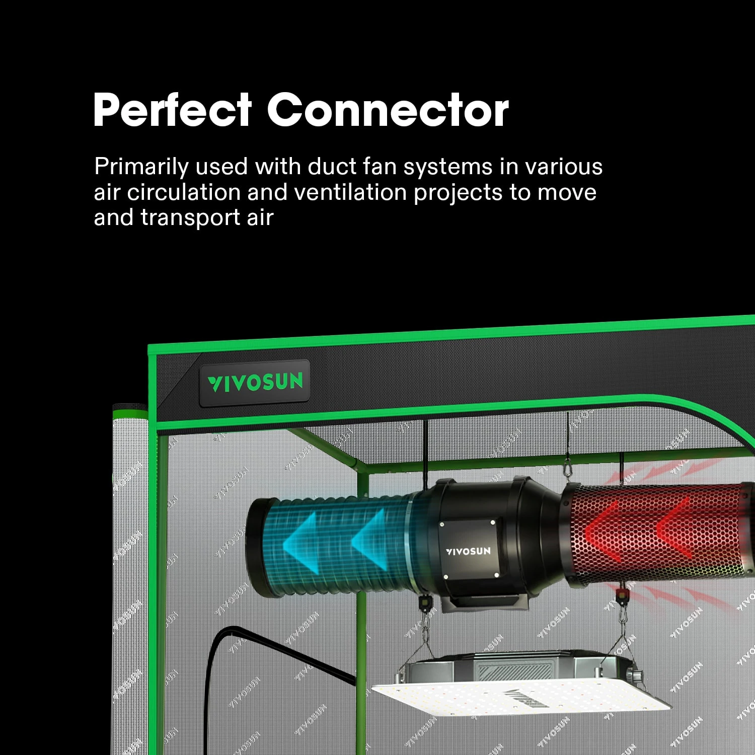 Black Non-Insulated Flex Air Aluminum Ducting 4 Black Non-Insulated Flex Air Aluminum Ducting - Image 2