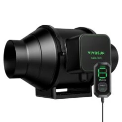 AeroZesh S6 6-inch 405 CFM Inline Duct Fan With E12 Speed Controller