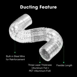 Air Aluminum Ducting 4″x 25ft 11 Air Aluminum Ducting 4″x 25ft -Grow Tech Shop 414c4bc76939e503efaac5cd8a4e107f 1