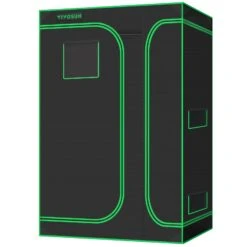 D948 2-in-1 Mylar Grow Tent 9x4 With Multi-Chamber, 108″ X 48″ X 80″