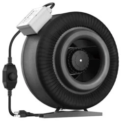 4-Inch 203 CFM Inline Duct Fan With Variable Speed Controller
