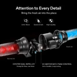 6 Inch Inline Duct Fan And GrowHub E42A, W/EC Motor, Quiet Ventilation Exhaust Fan 14 6 Inch Inline Duct Fan And GrowHub E42A, W/EC Motor, Quiet Ventilation Exhaust Fan -Grow Tech Shop 5dc8a61165b90922d2bb29cb7fda68ad