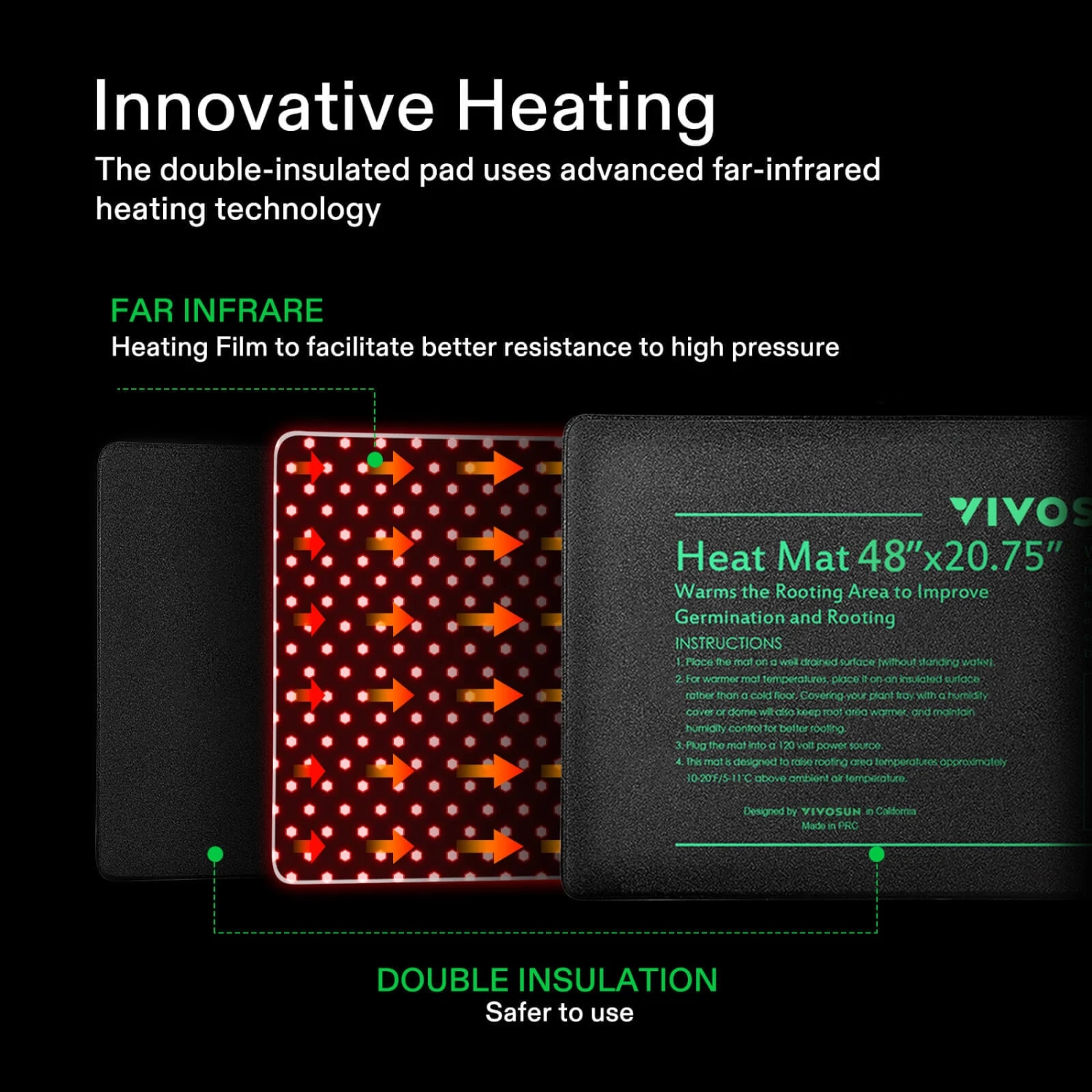 Seedling Heat Mat Digital Thermostat Combo 48″x20.75″ 5 Seedling Heat Mat Digital Thermostat Combo 48″x20.75″ - Image 3