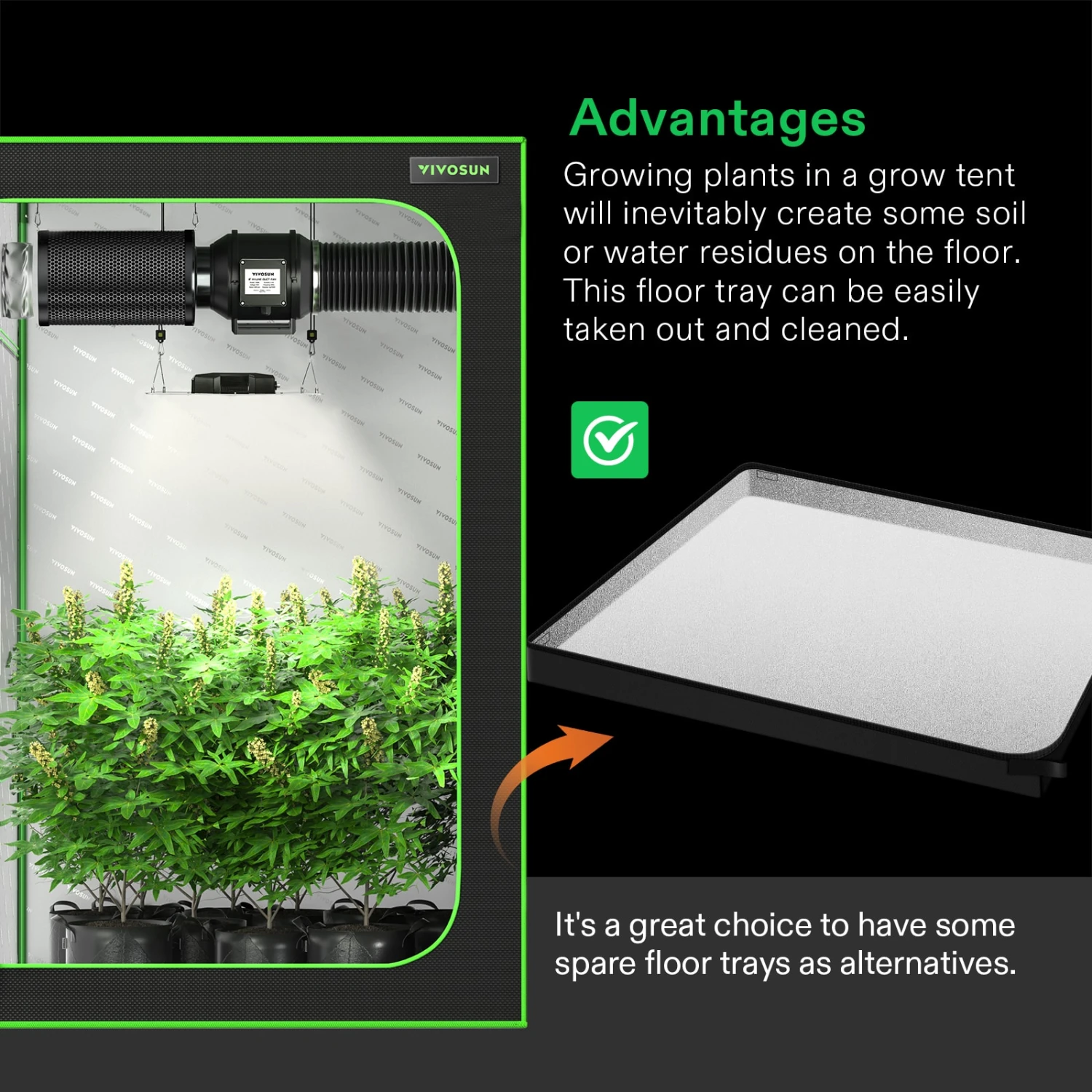 Floor Tray For 5*5 Tent, 1 Pc 5 Floor Tray For 5*5 Tent, 1 Pc - Image 3