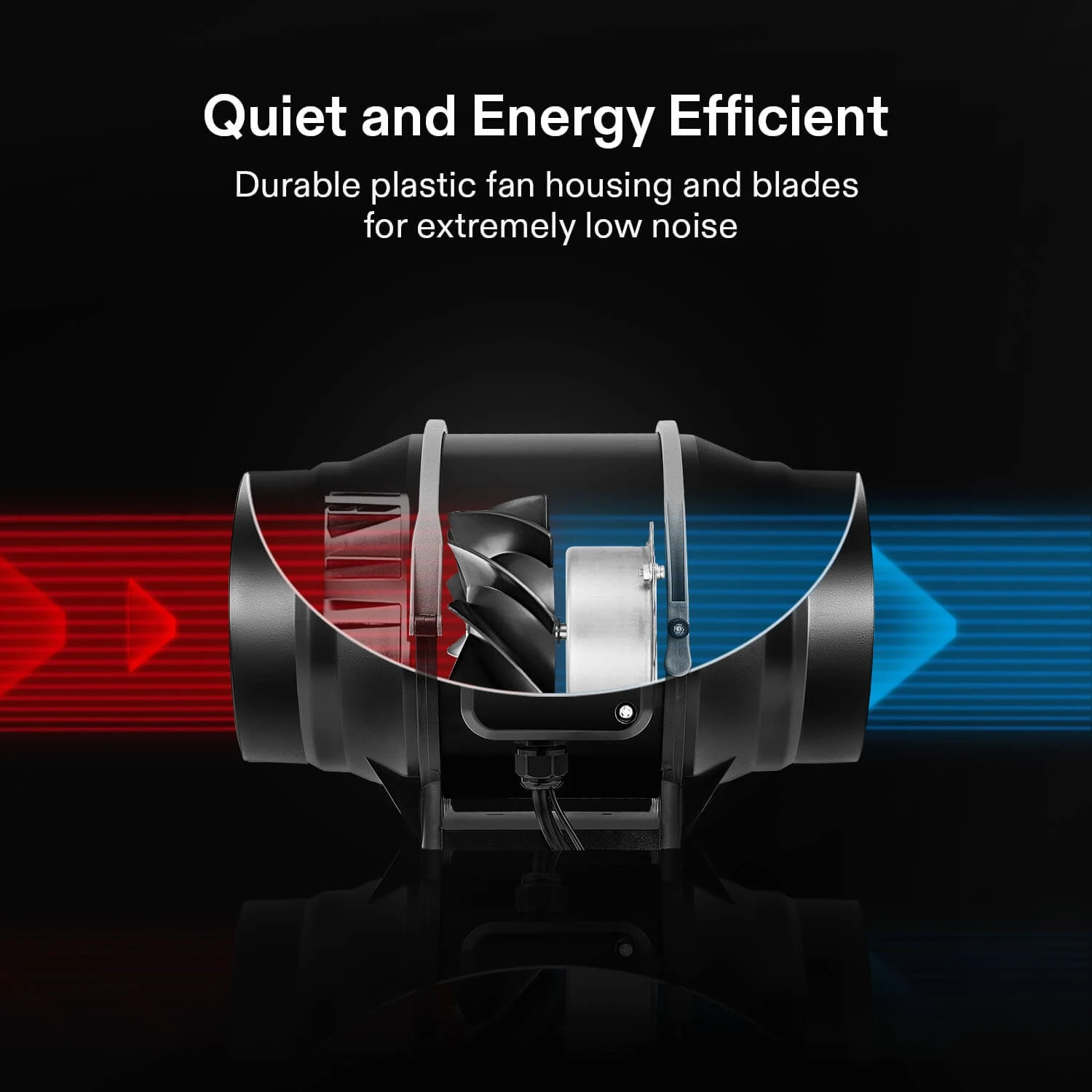 4 Inch Inline Duct Fan And GrowHub E42A, W/EC Motor, Quiet Ventilation Exhaust Fan 8 4 Inch Inline Duct Fan And GrowHub E42A, W/EC Motor, Quiet Ventilation Exhaust Fan - Image 6