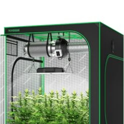 Standard Grow Tent Kit GIY-55 5x5, 6-Plant Complete System, With 400W VS4000 LED Grow Light, And 6-inch Ventilation Combo