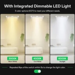 Bathroom Ventilation And Exhaust Fan With LED Light, 4 Inch, 110 CFM 11 Bathroom Ventilation And Exhaust Fan With LED Light, 4 Inch, 110 CFM -Grow Tech Shop 8e9a04324658bb397799a2396555a9e8