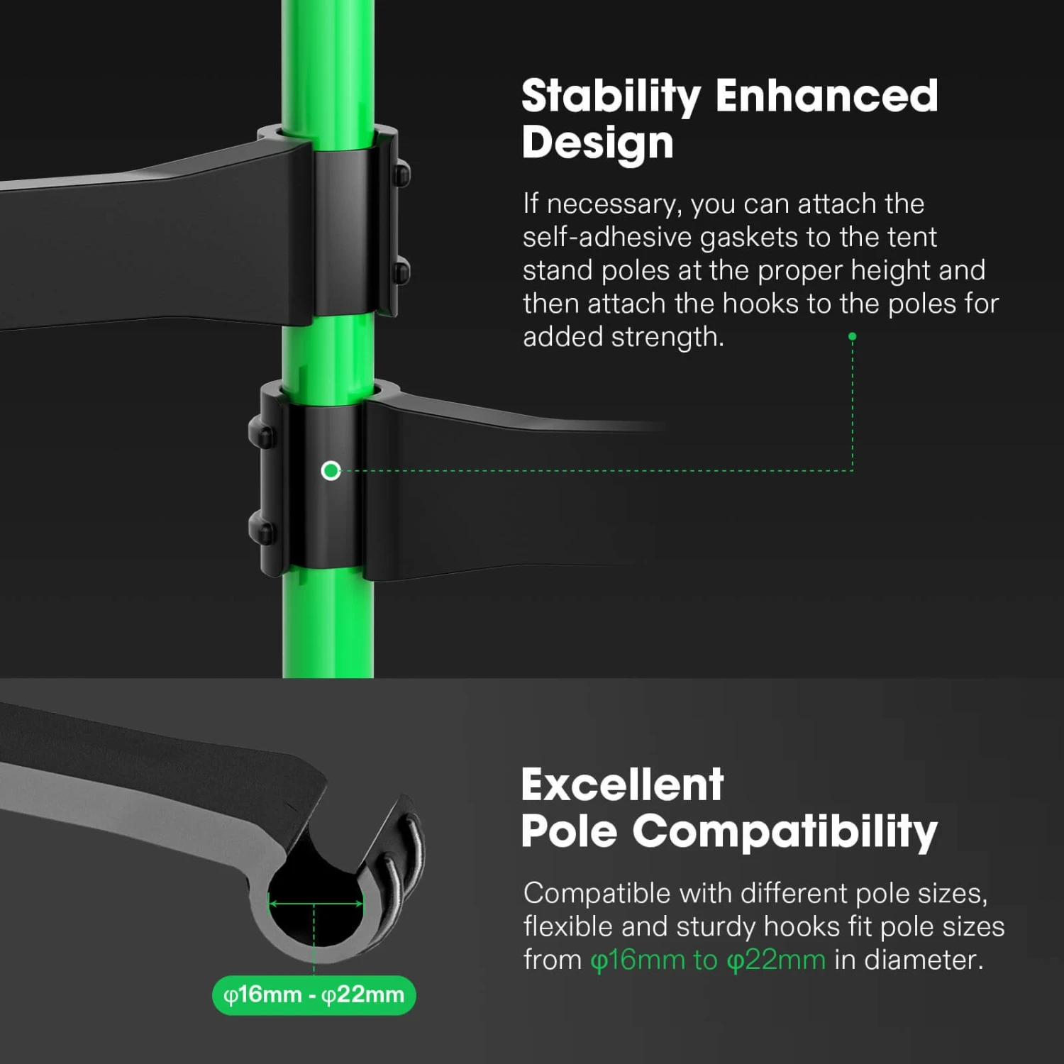 Grow Tent High CFM Kit, Green Pole Range Of 24"-48" 5 Grow Tent High CFM Kit, Green Pole Range Of 24"-48" - Image 4