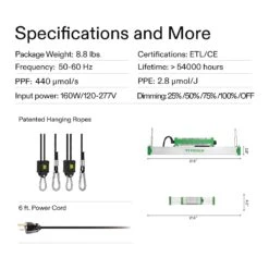 VSX3200 LED Grow Lights, 2 X 4 FT. LED Plant Light With Samsung Diodes -Grow Tech Shop 99225d46c9ab3b3d8a33350f4e83778a