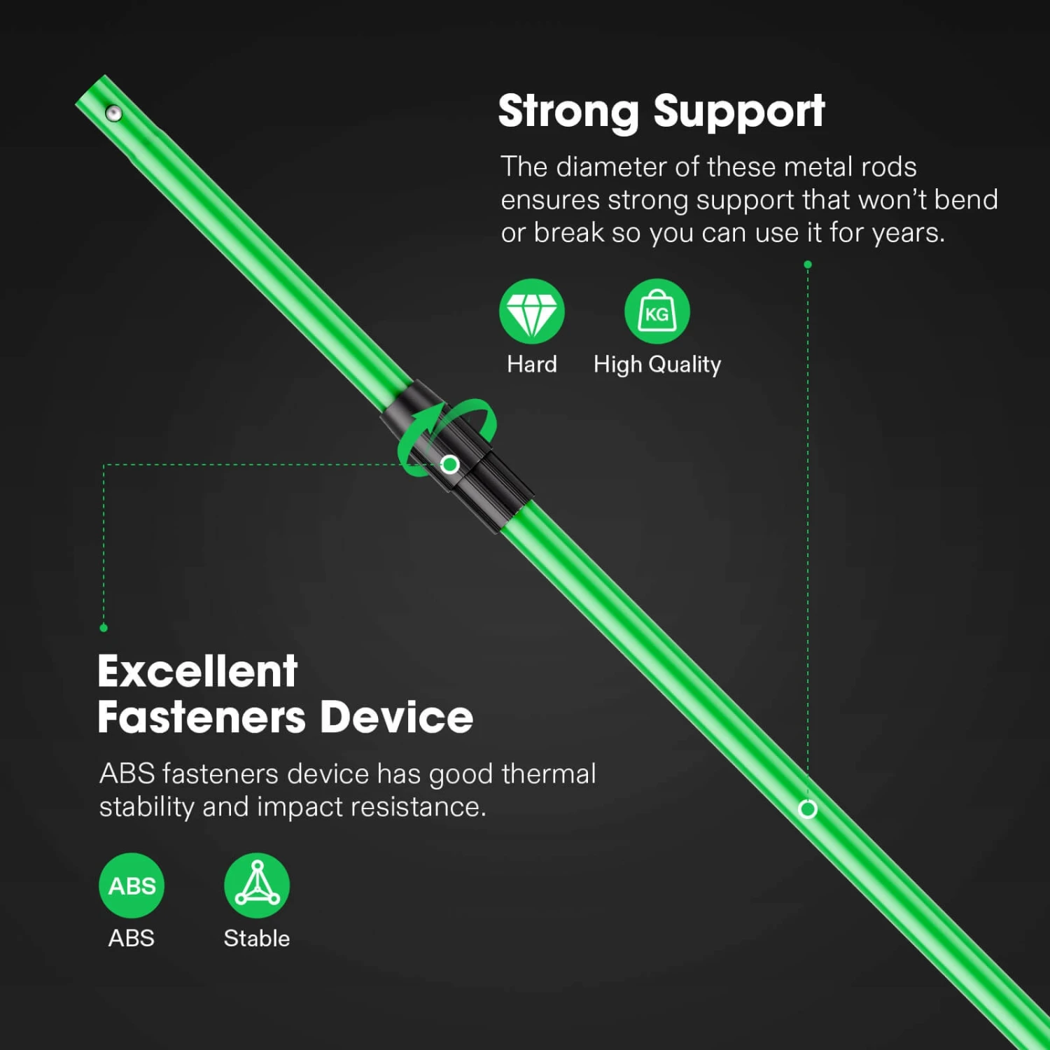 Grow Tent High CFM Kit, Green Pole Range Of 24"-48" 6 Grow Tent High CFM Kit, Green Pole Range Of 24"-48" - Image 5