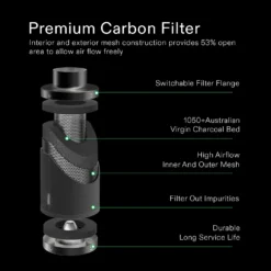 8-Inch 740 CFM Inline Duct Fan Kit With Black Carbon Filter And Black Ducting 12 8-Inch 740 CFM Inline Duct Fan Kit With Black Carbon Filter And Black Ducting -Grow Tech Shop b34e69ff3803155df14fad4b9b6e4812