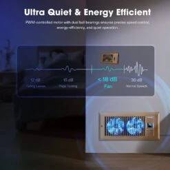 Quiet Register Booster Fan 4”×10”, Cooling Heating AC Vent Booster Fan, White -Grow Tech Shop be7a5d652fc34fe9a4c78dceaee7472c