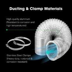 Air Aluminum Ducting 4″x 25ft 12 Air Aluminum Ducting 4″x 25ft -Grow Tech Shop c6ad7a8c24bdf1517a06b84b8837e9b5 1