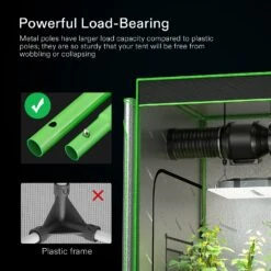 16mm Grow Tent Pole For 4*2 Grow Tent, Only For VIVOSUN Grow Tents 10 16mm Grow Tent Pole For 4*2 Grow Tent, Only For VIVOSUN Grow Tents -Grow Tech Shop f0aad96df6cde3081d00e134f9b719ee 2