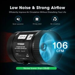 Inline Booster Duct Fan 8” 430 CFM With Speed Controller -Grow Tech Shop f7bbefc343e01ec802922101678ab389